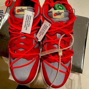 Nike Dunk Low off White universityRed